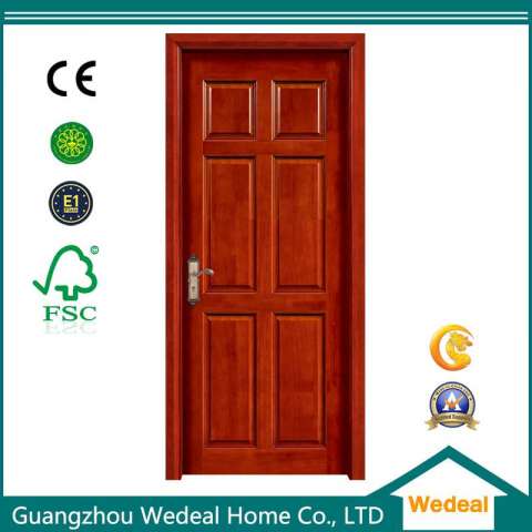 High Quality Painted Interior Solid Wooden Panel Door